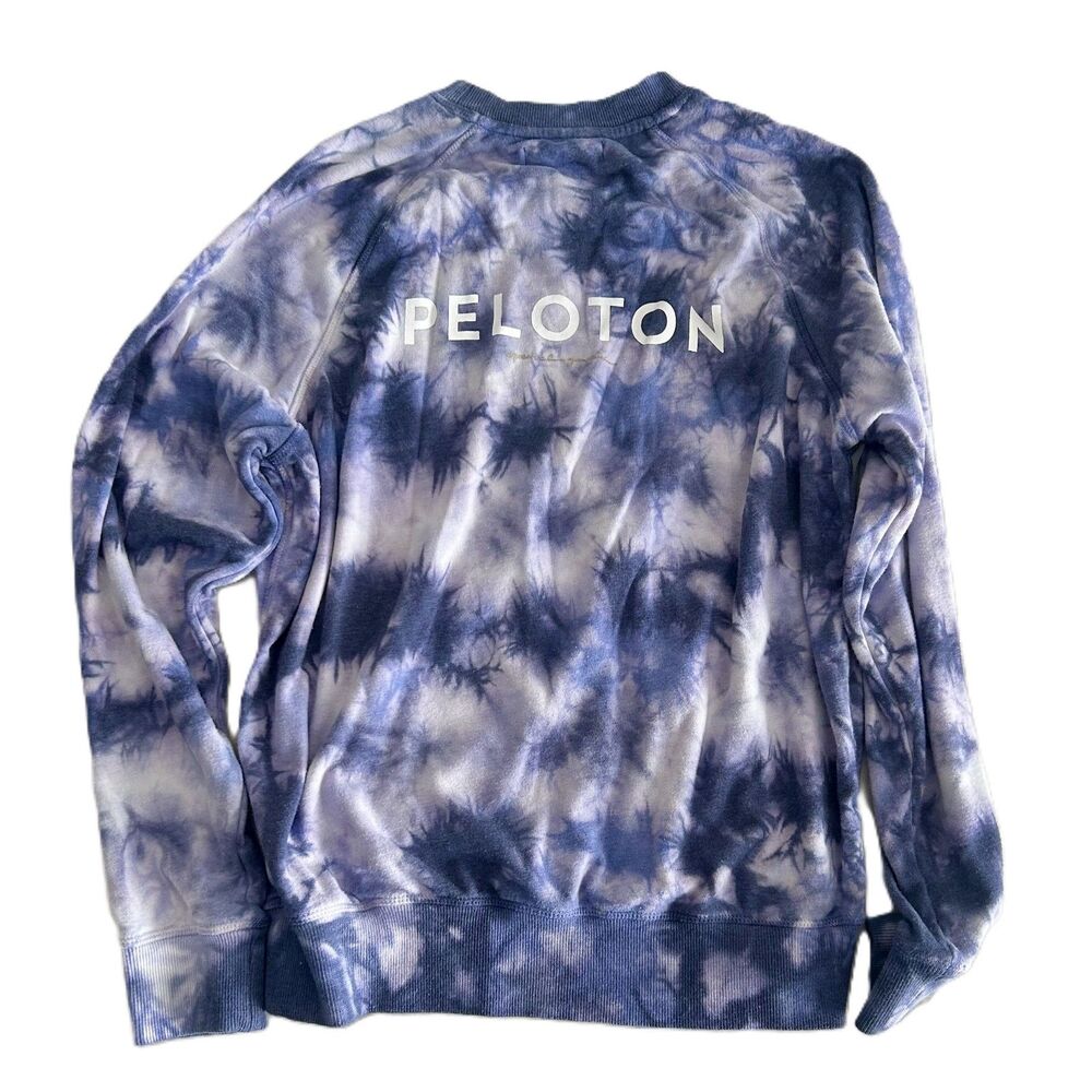 Peloton x Spiritual Gangster Tie-Dye Sweatshirt – Blue/White, Size M